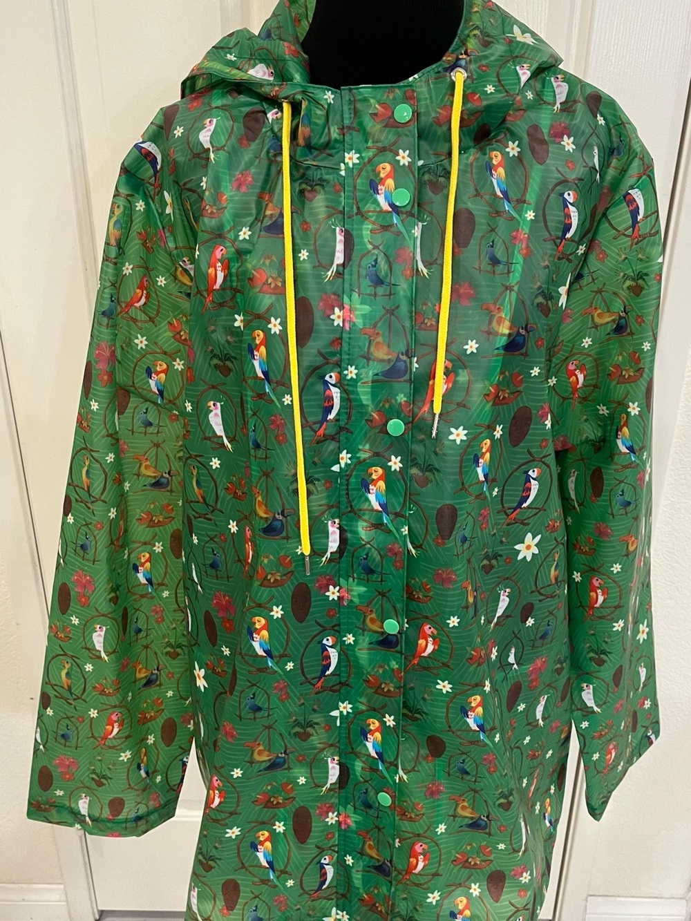 Disney Enchanted Tiki Room Hooded Utility Rain Jacket - Picture 4 of 14